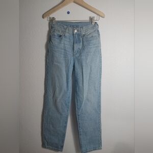 NWOT Madewell Women's Blue Straight Leg Jean Factory Sample 25